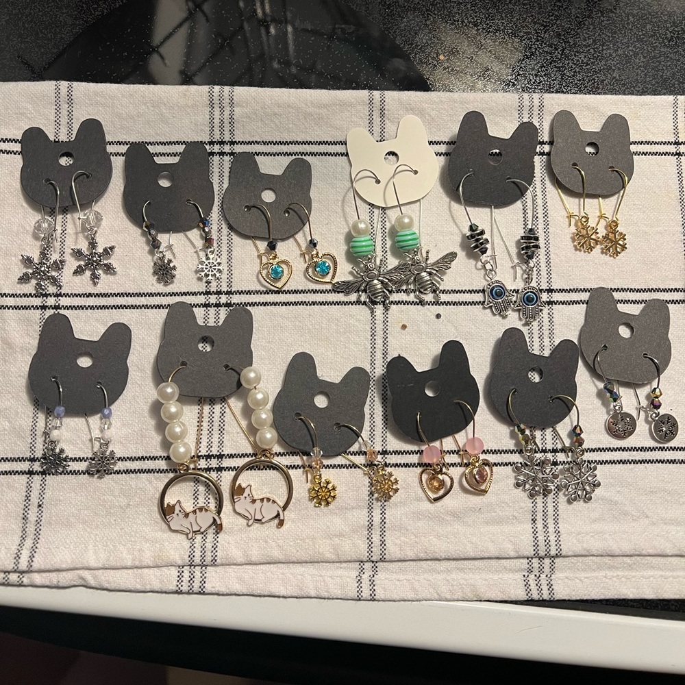 Handmade earrings. Free shipping if you buy multiples